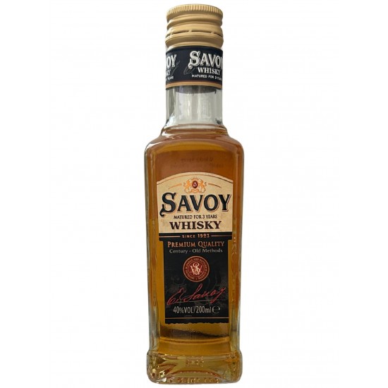 Whisky Savoy Glas 40% 200ml