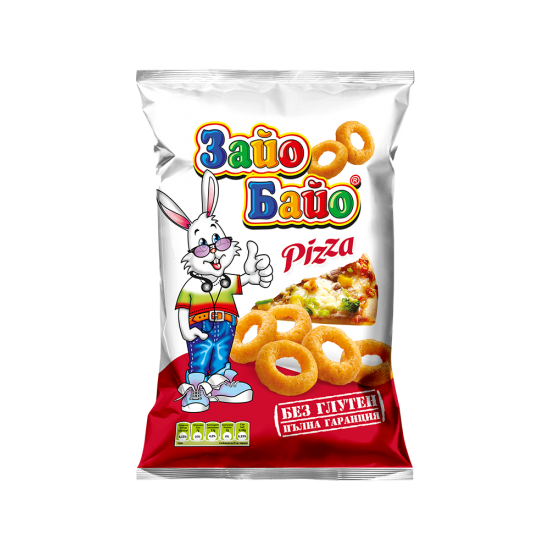 Царевични Пръчици Зайо Байо Пица 55г Царевични Пръчици Зайо Байо Пица 55г